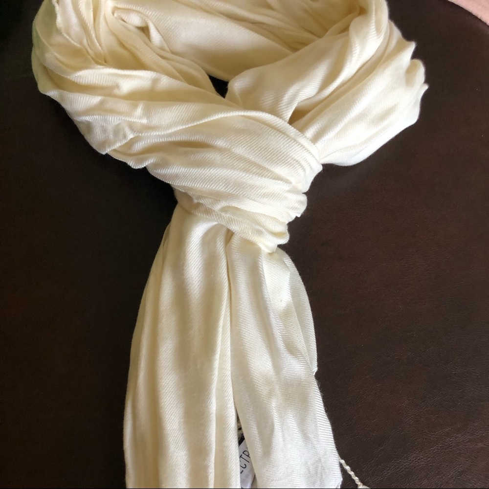 white scarf